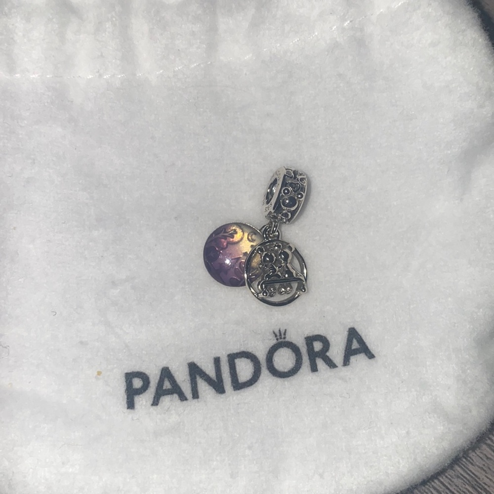 Pandora happily ever after Minnie / Mickey runaway railroad charm